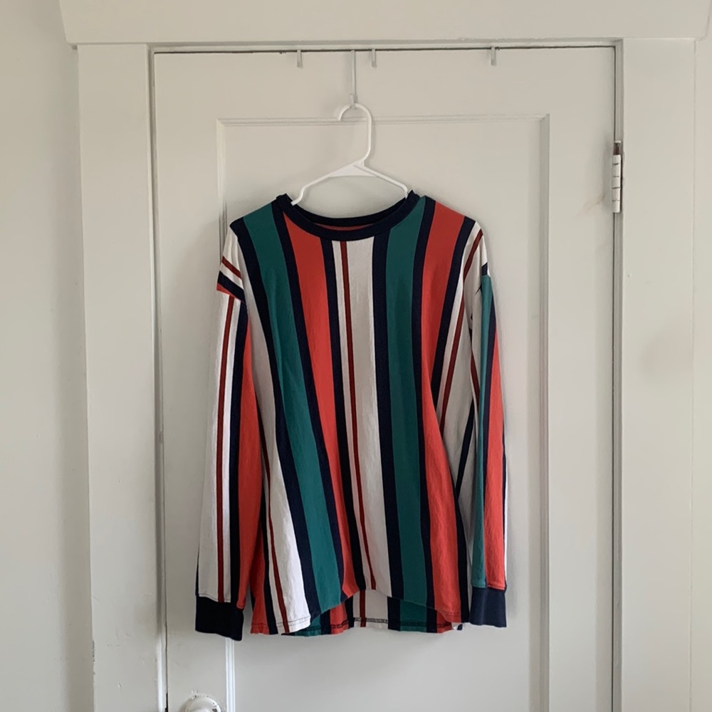 PacSun Long Sleeve Striped Shirt, Size Medium
